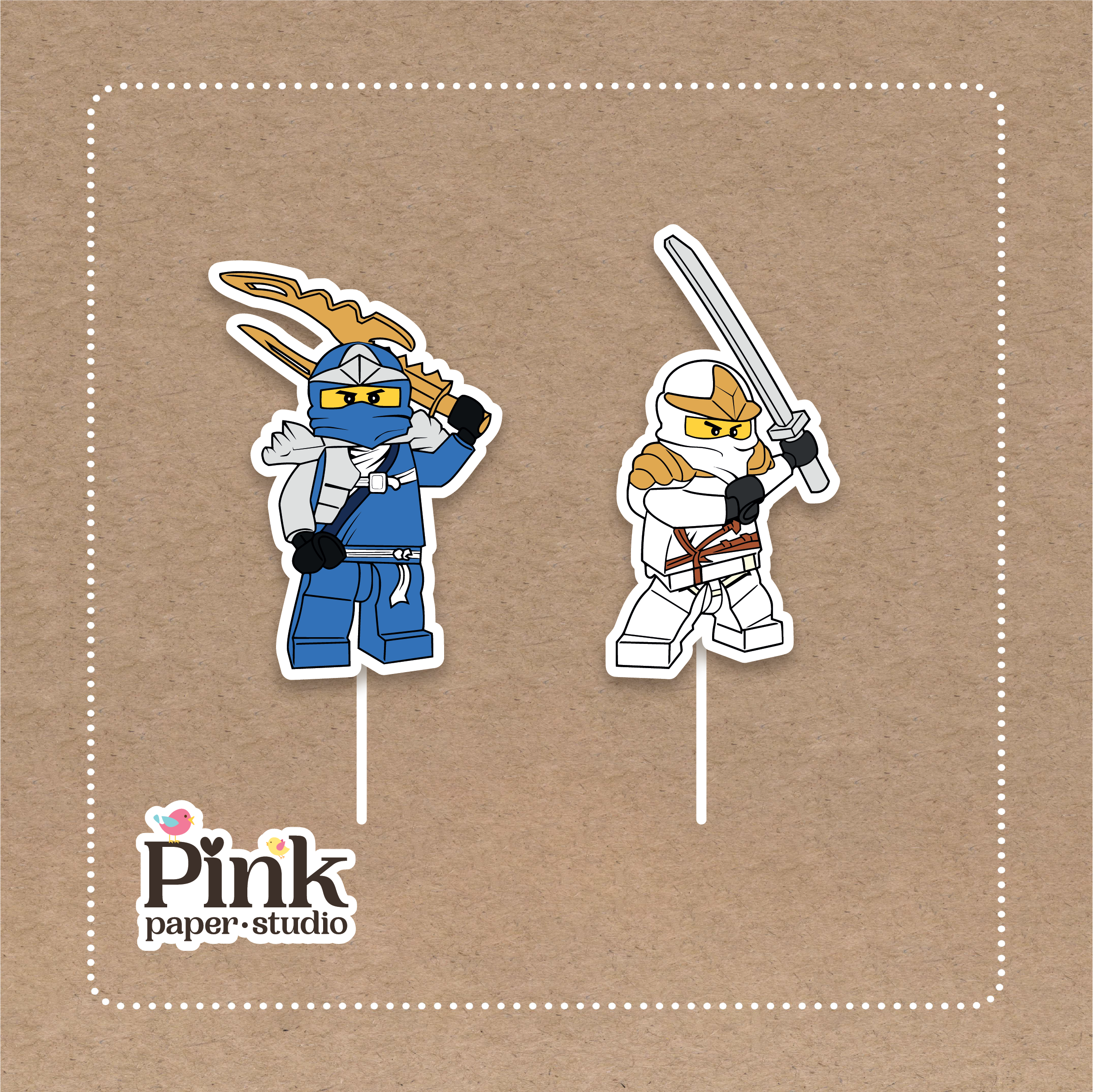 Cupcakes Toppers Lego Ninjas - Imagen 3