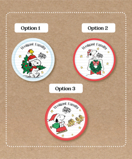 Pegatinas navideñas de Snoopy