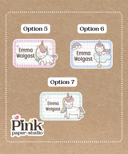 Alternative view of Stickers Unicornios