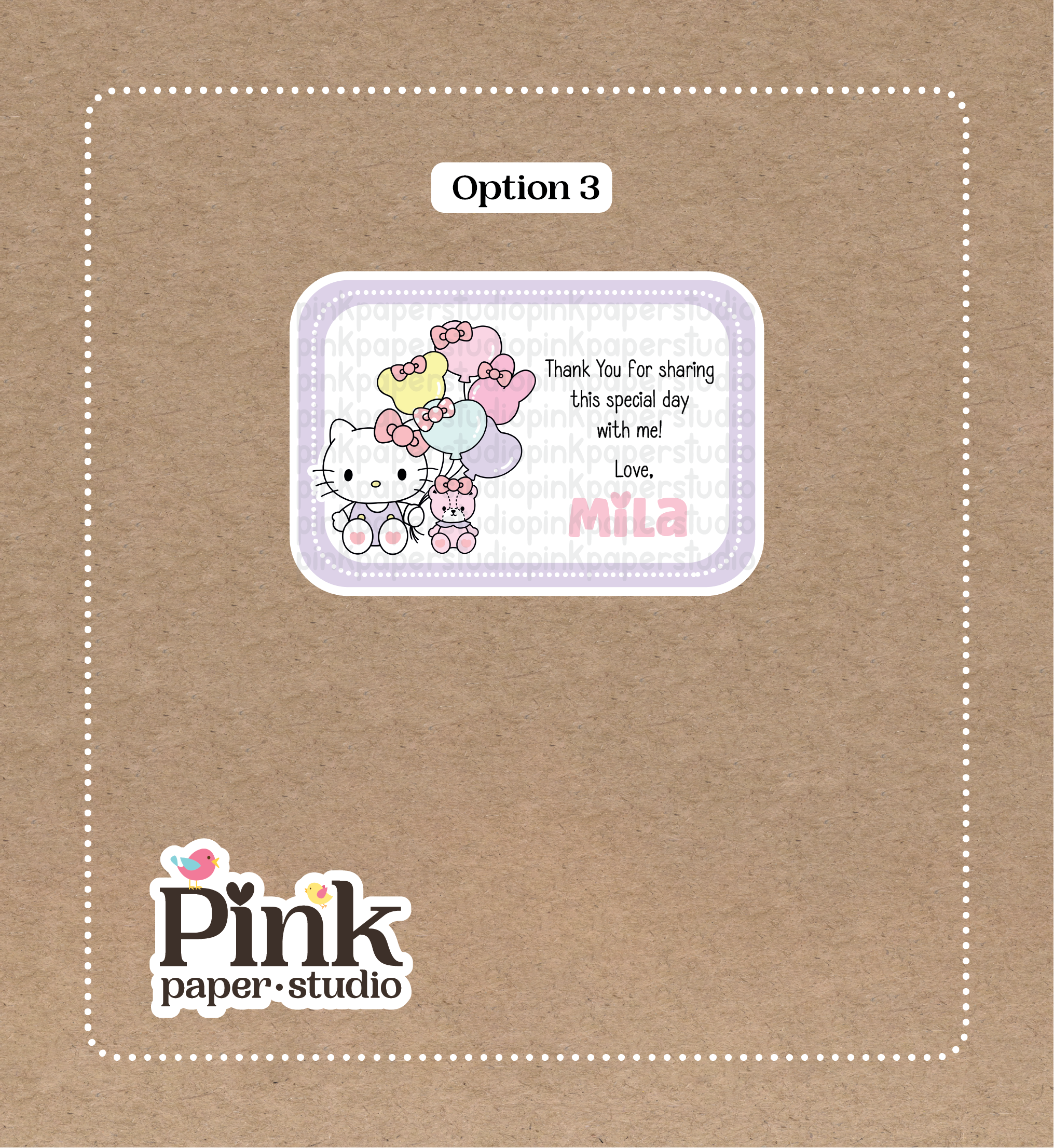 Pegatinas de cumpleaños de Hello Kitty - Imagen 3