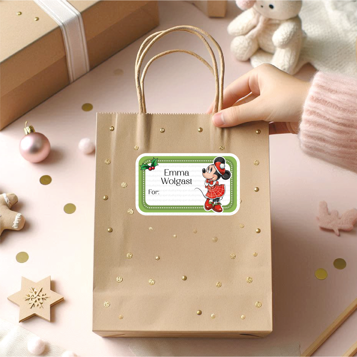 Pegatinas Navideñas Minnie Mouse - Imagen 3