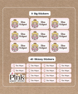 Set de Stickers de Princesa Peach