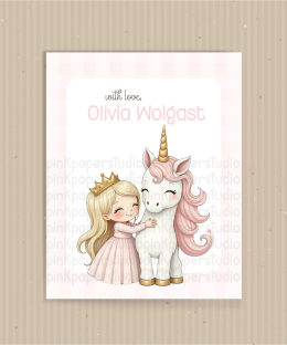 Alternative view of Tarjetas de Visita Lindo unicornio