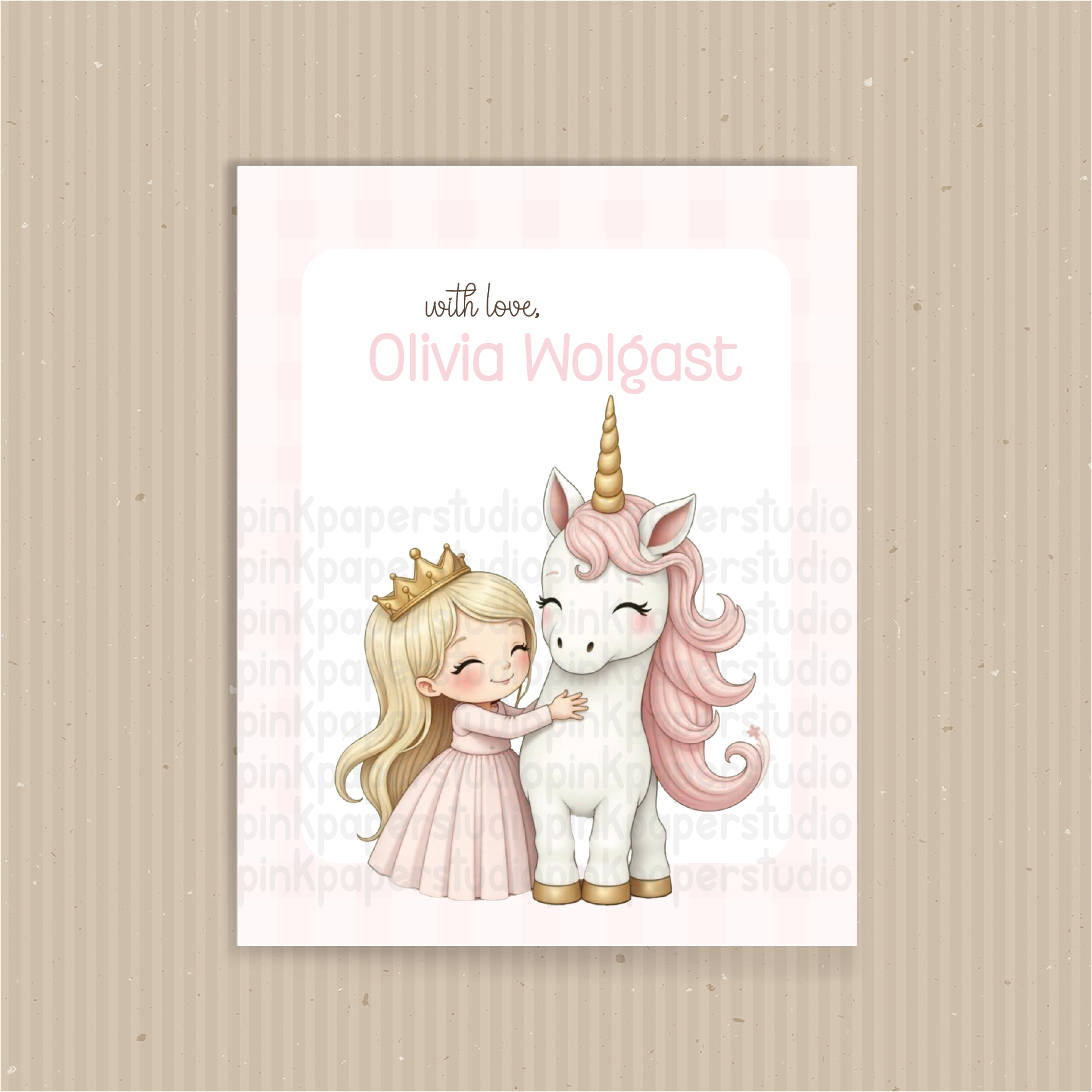 Tarjetas de Visita Lindo unicornio - Imagen 2
