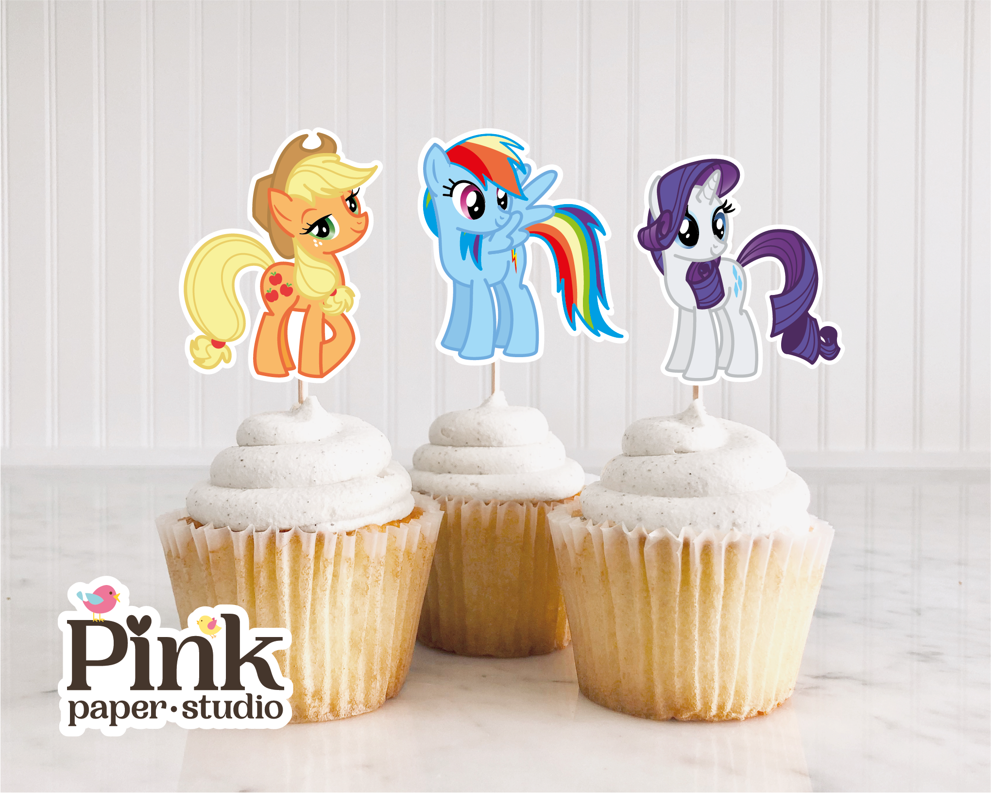 Toppers para Cupcakes de My Little Pony