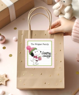 Alternative view of Pegatinas navideñas Snoopy