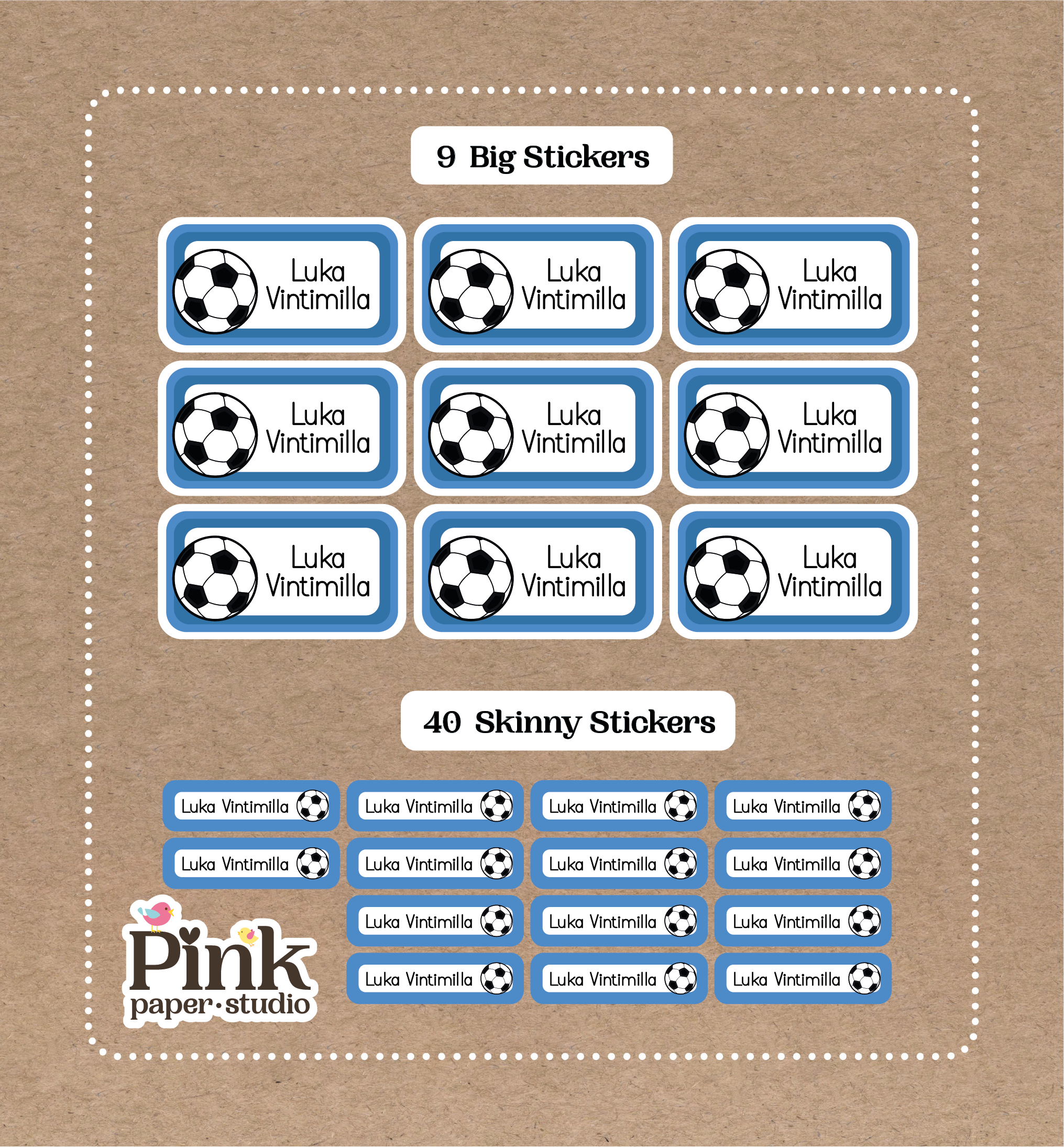 Set de Stickers de Fútbol