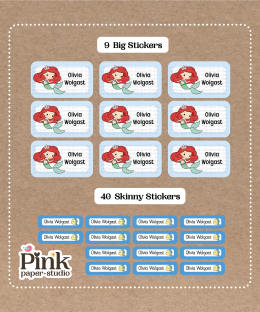 Set de Stickers de La Sirenita