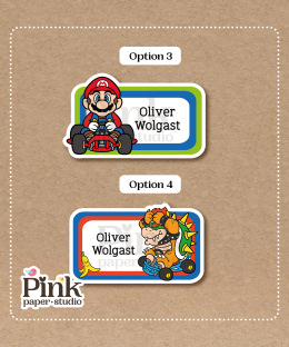 Alternative view of Stickers de Mario Kart