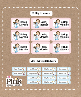 Set de Stickers de  Belle