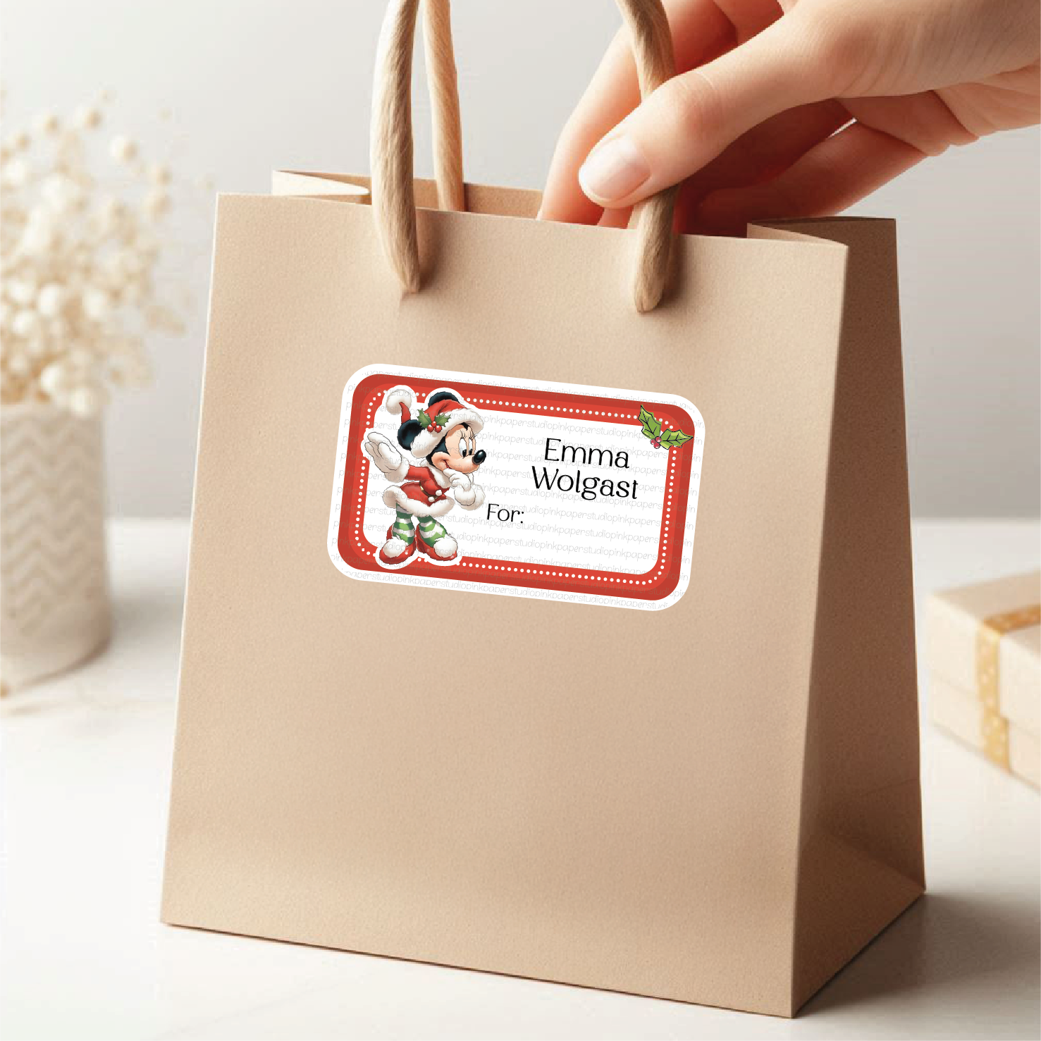 Pegatinas Navideñas Minnie Mouse - Imagen 2