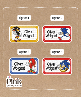 Stickers Escolares de Sonic