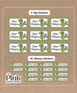 Set de Stickers de Dinosaurio