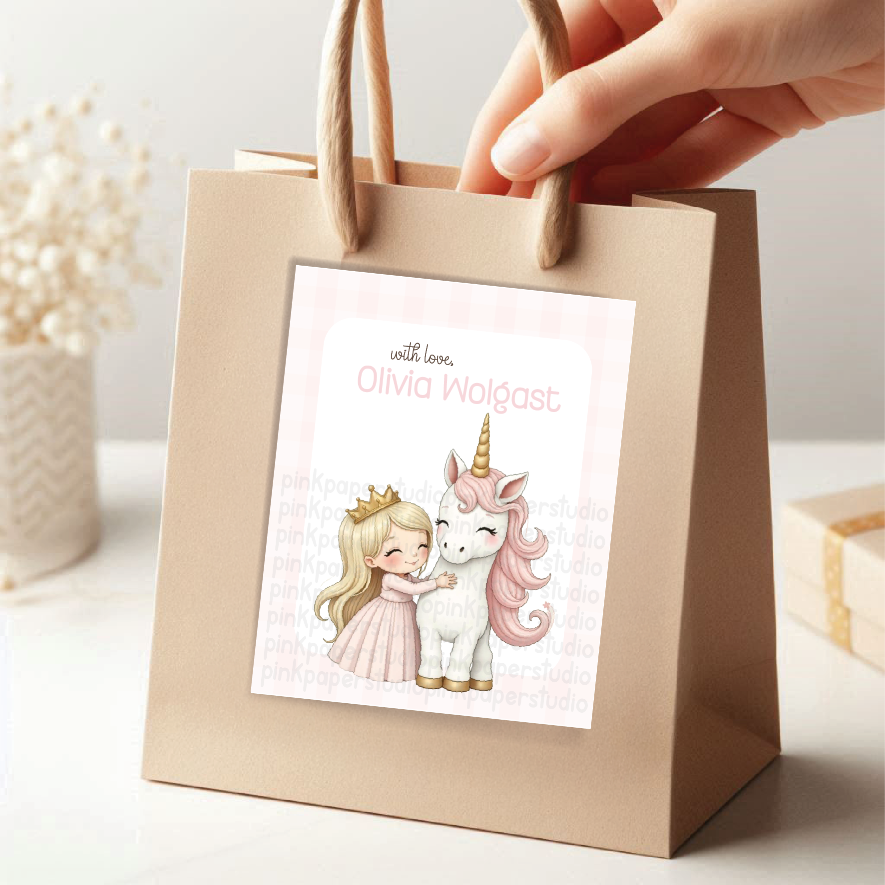 Tarjetas de Visita Lindo unicornio