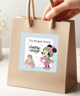 Alternative view of Pegatinas navideñas de Minnie Mouse