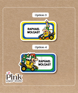 Alternative view of Stickers de Mario Kart