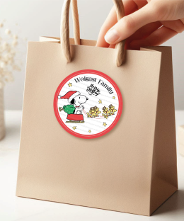 Alternative view of Pegatinas navideñas de Snoopy