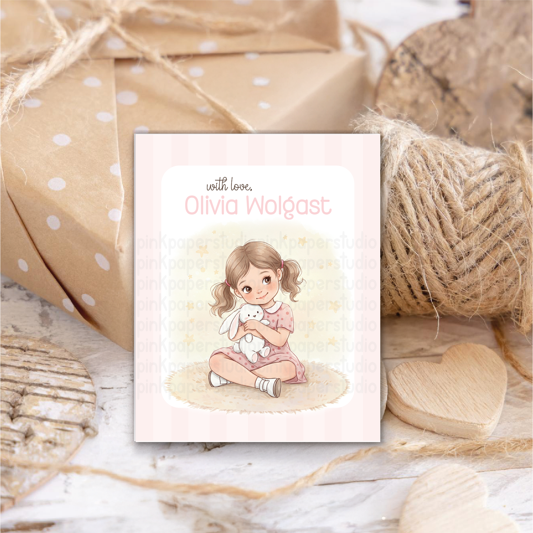 Tarjetas de Visita Niña linda - Imagen 3
