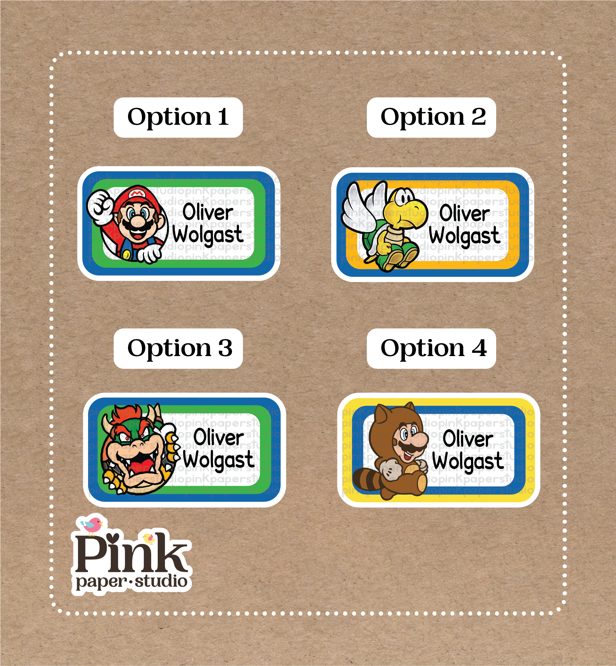 Stickers de Mario Bros