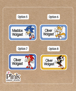 Alternative view of Stickers Escolares de Sonic