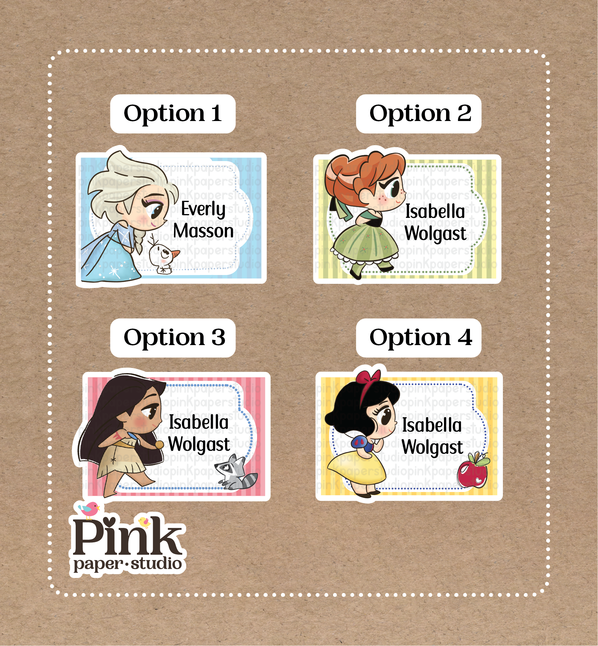 Stickers de Princesas Disney