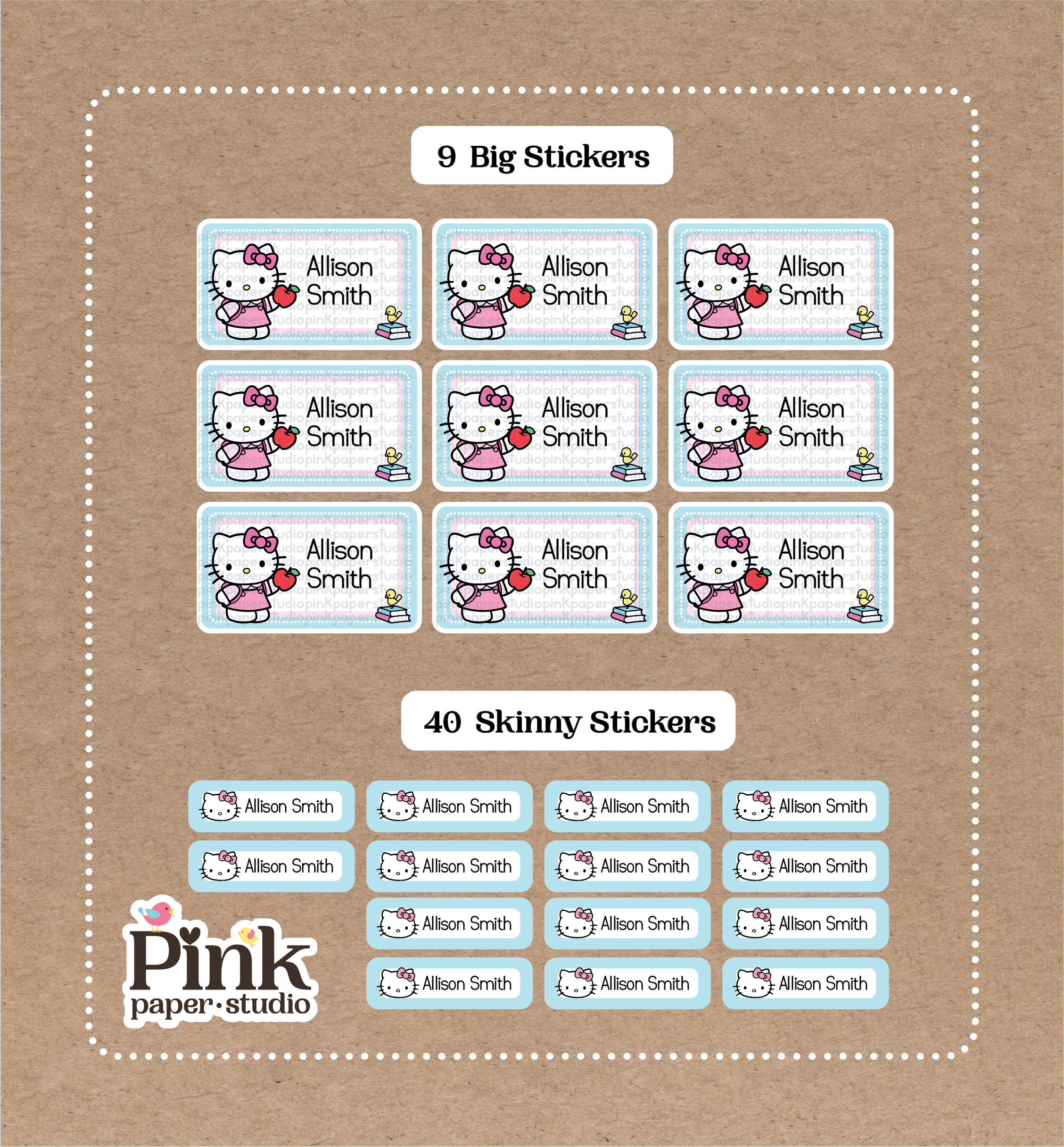 Set de Stickers de Hello Kitty