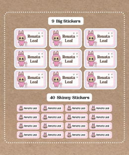 Set de Stickers de Labubu