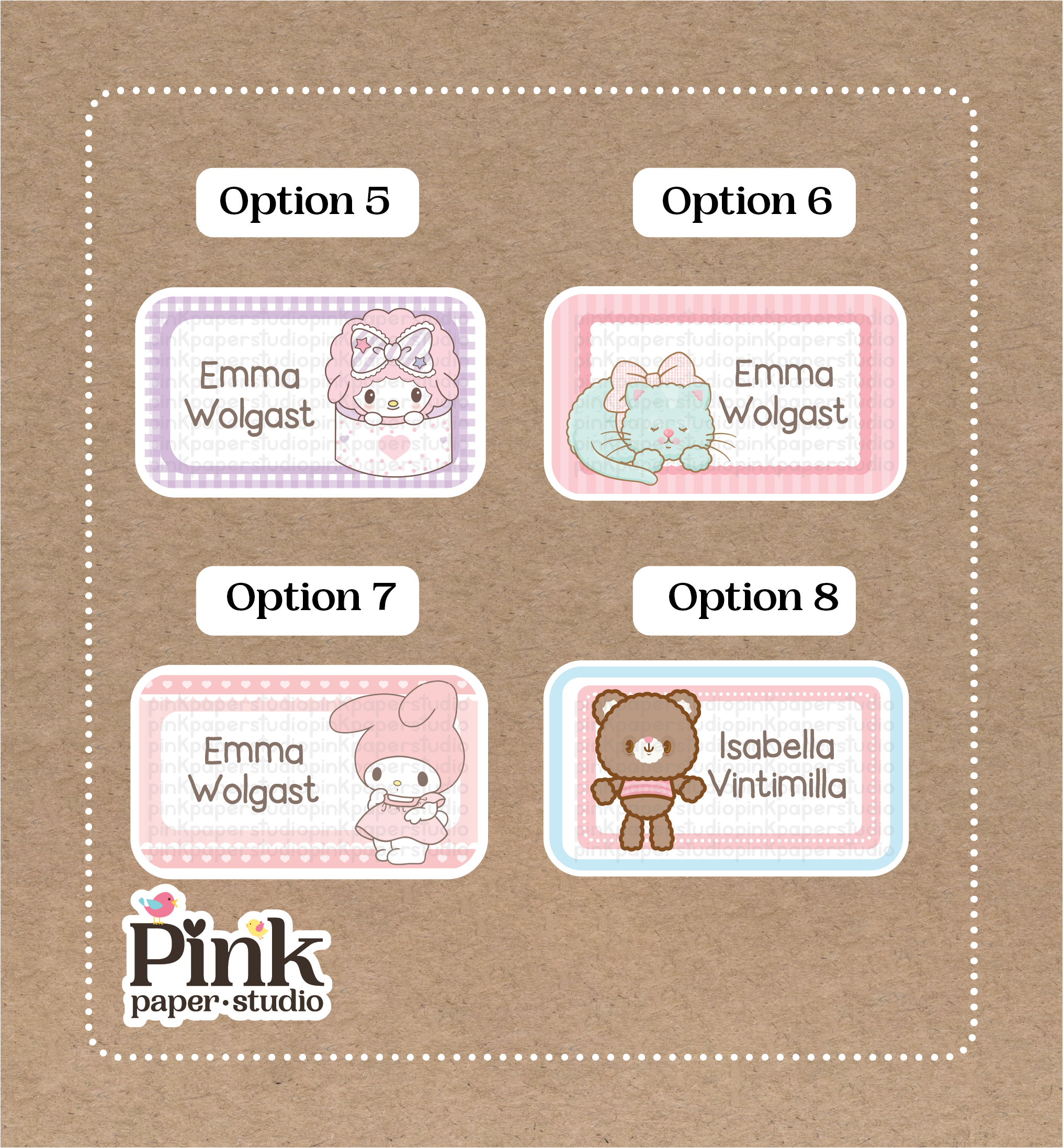 Stickers de Hello Kitty y Melody - Imagen 2