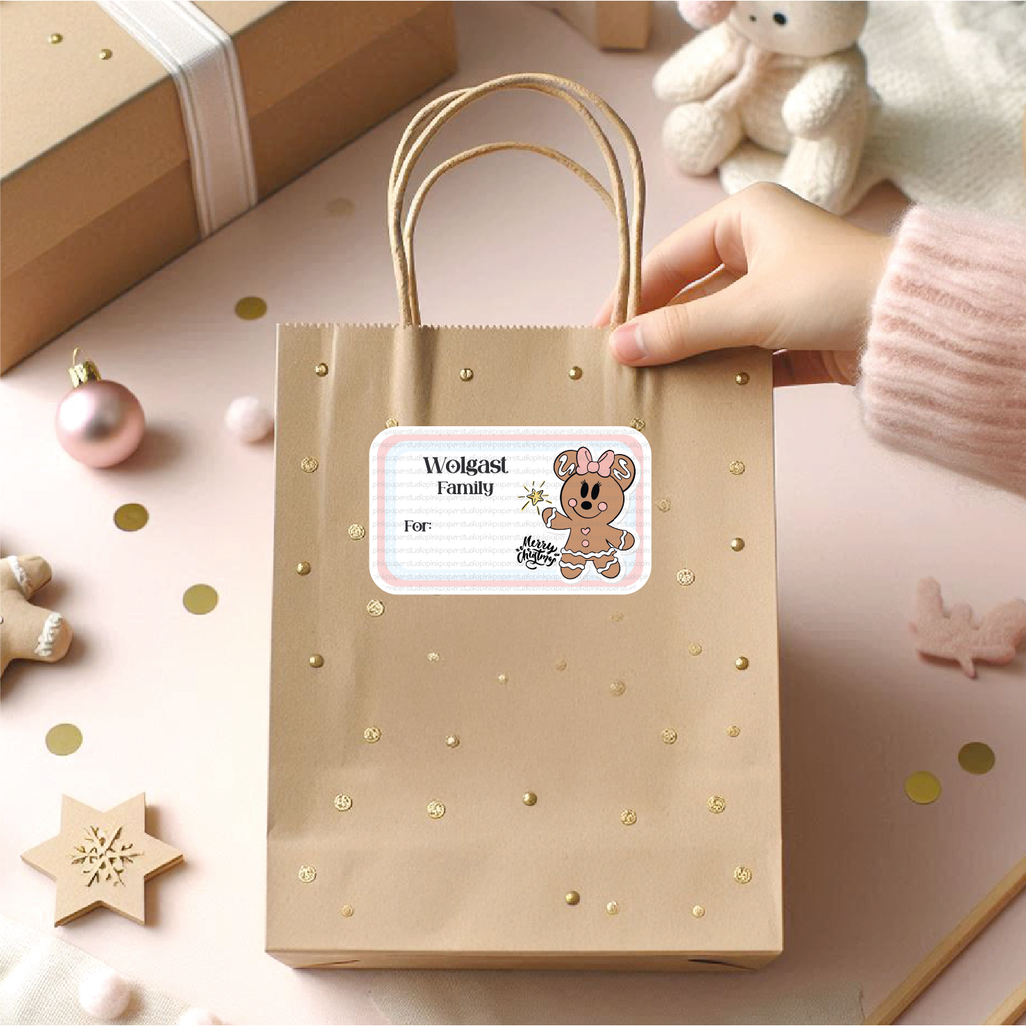Pegatinas navideñas de Minnie Mouse - Imagen 3
