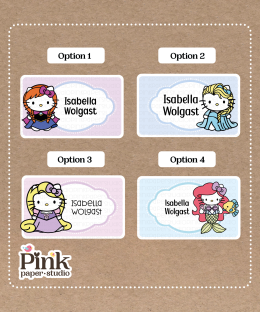 Stickers de Hello Kitty Princesas Disney