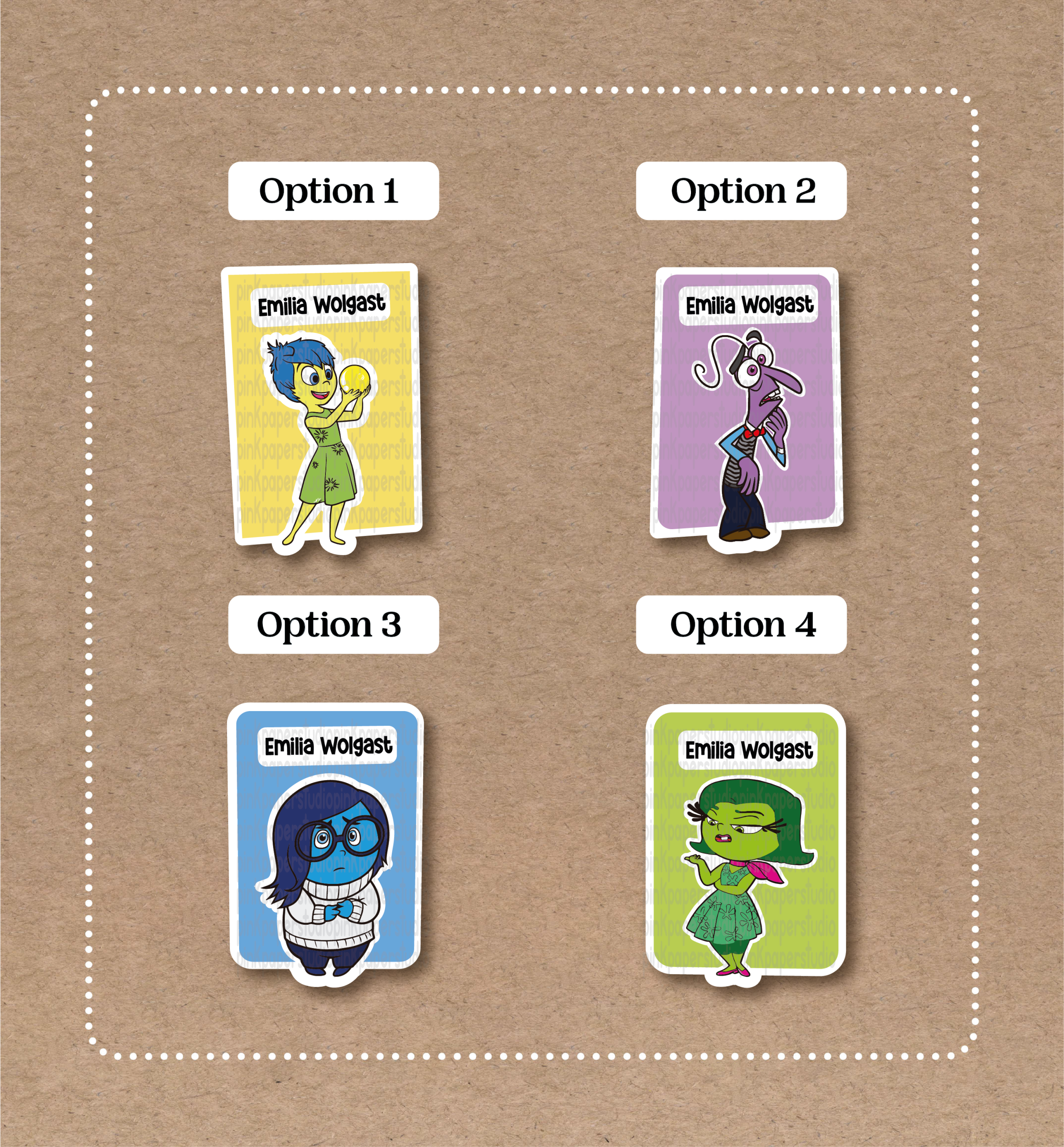 Stickers de Intensamente