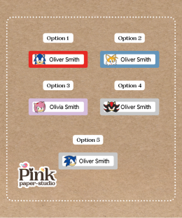 Stickers Sonic Pequeñas