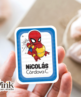 Tarjetas Personalizadas de Spider-Man e Iron Man