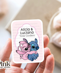 Tarjetas de Visita Stitch y Angel