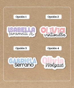 Stickers de Letras para Chicas