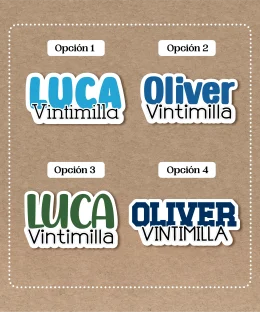 Stickers de Letras para Chicos