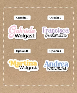 Stickers de Letras para Chicas